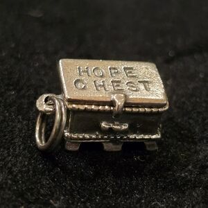 Vintage Sterling Silver Hope Chest Charm